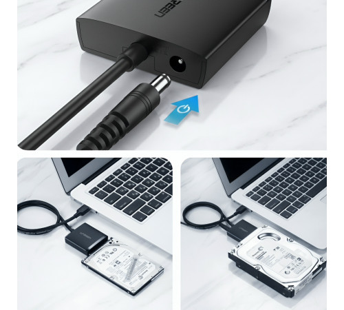 Переходник-адаптер | USB 3.0 на SATA 2.5"/3.5" (HDD/SSD) | UGREEN CM257